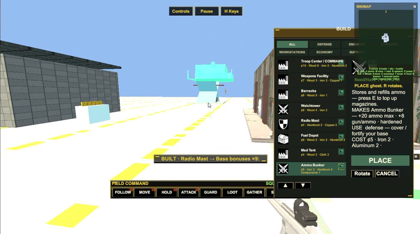 Placing a new building at the base